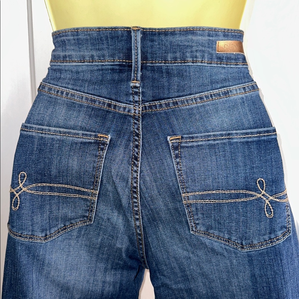 Denizen from Levi's High Rise Ankle Slim Blue Unhemmed Skinny Jeans - Picture 5 of 8